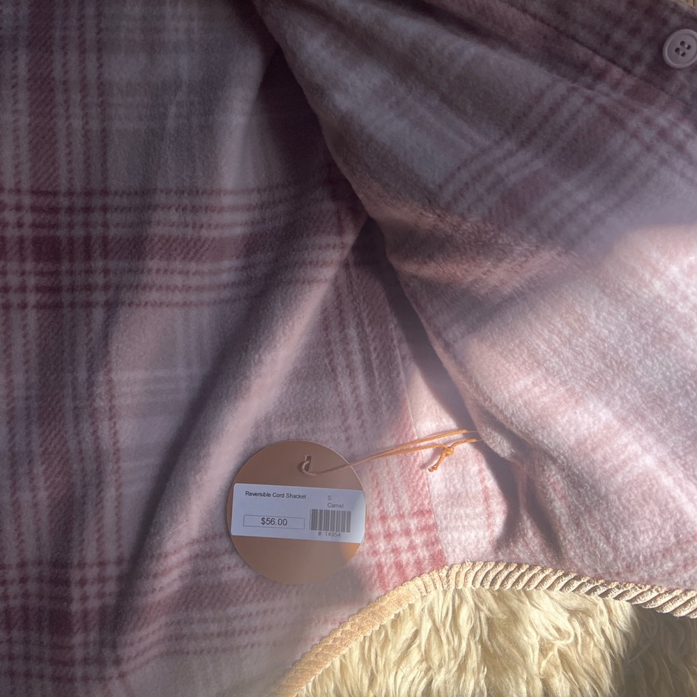 Plaid Pink Women's Coat